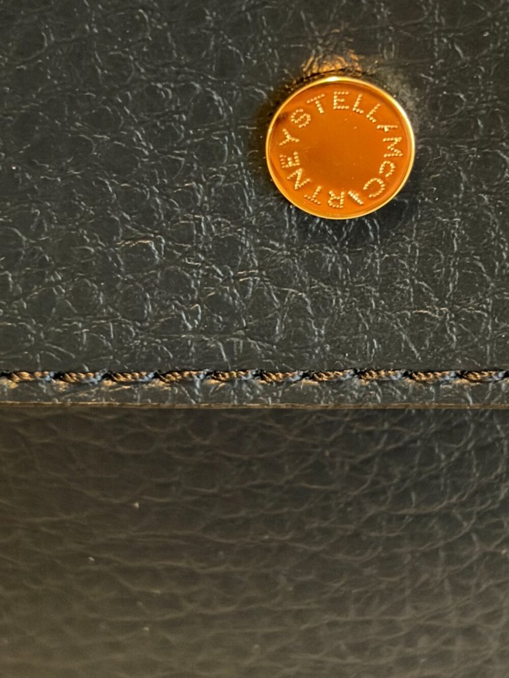 Stella McCartney Navy Perforated Logo Tote - Picture 7 of 14